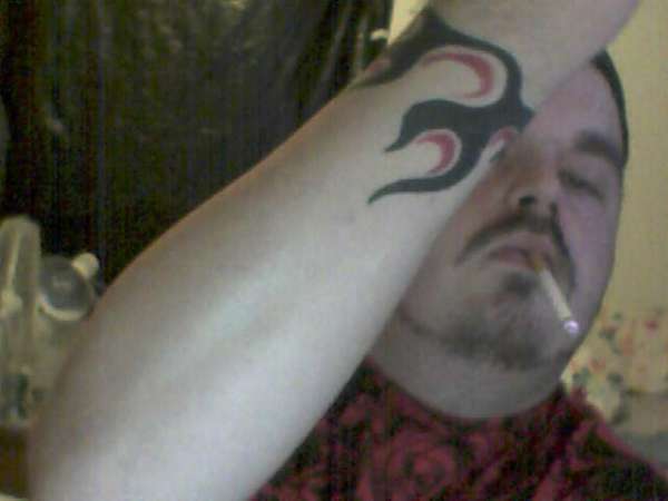 flames tattoo