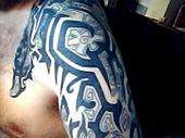 tribal sleeve tattoo