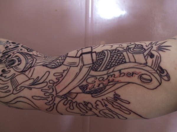 my new tattoo machine tattoo