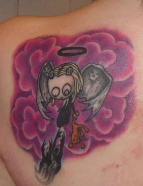 Lenore shoulderpiece tattoo