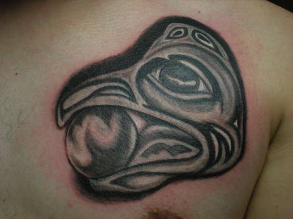 N.W. indian Raven tattoo