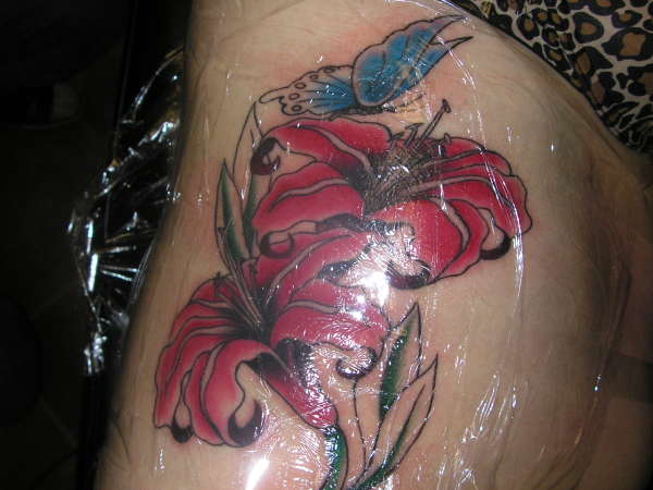 lilys in progress tattoo