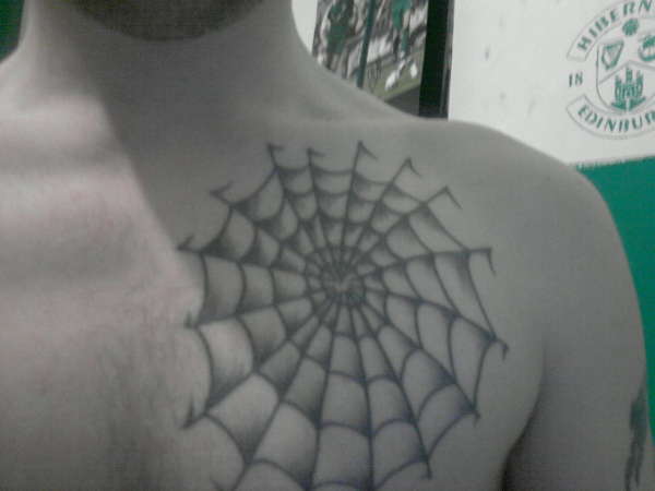 spider web tattoo