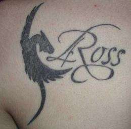 Ross Dragon tattoo