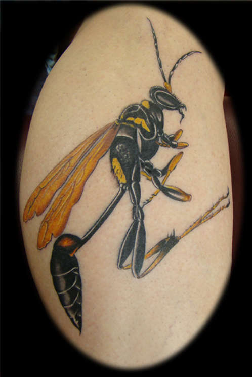 Mud Dauber Wasp tattoo