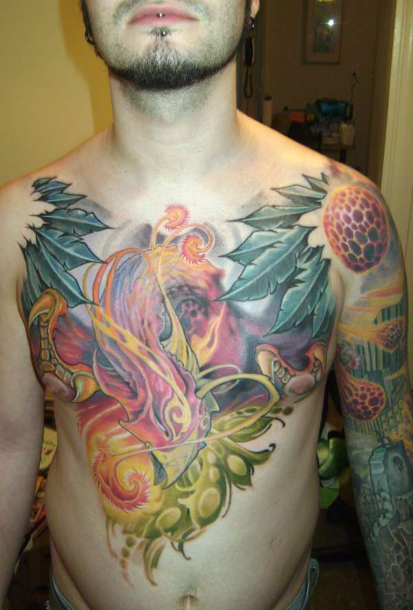crazy phoenix tattoo
