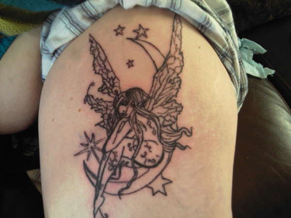 unfinished fairy tattoo