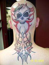 head and neck together tattoo