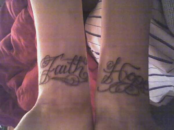 hope and faith tattoo