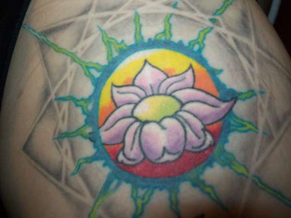 lotus and star tattoo