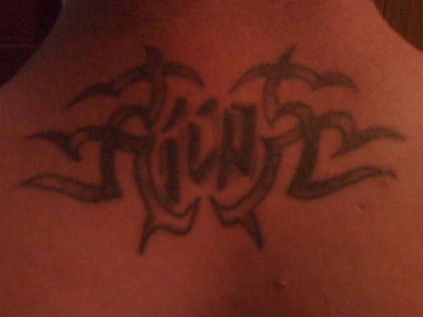 Back of neck tattoo tattoo
