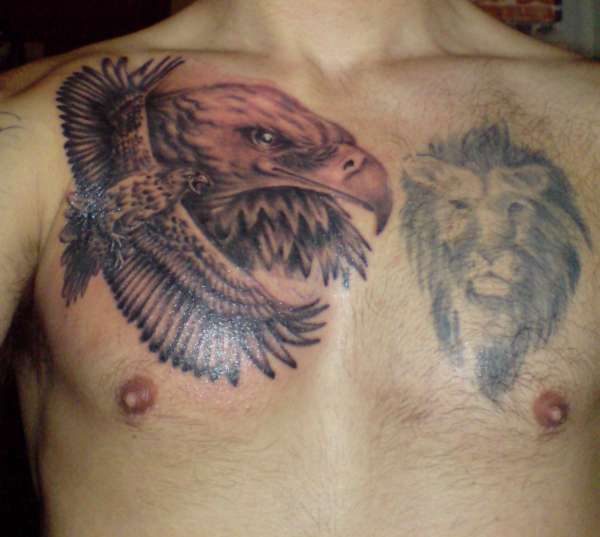 eagle collage tattoo