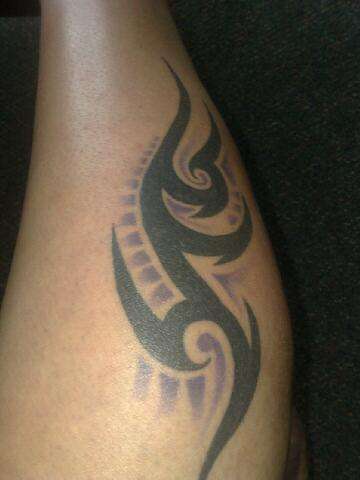 leg tattoo