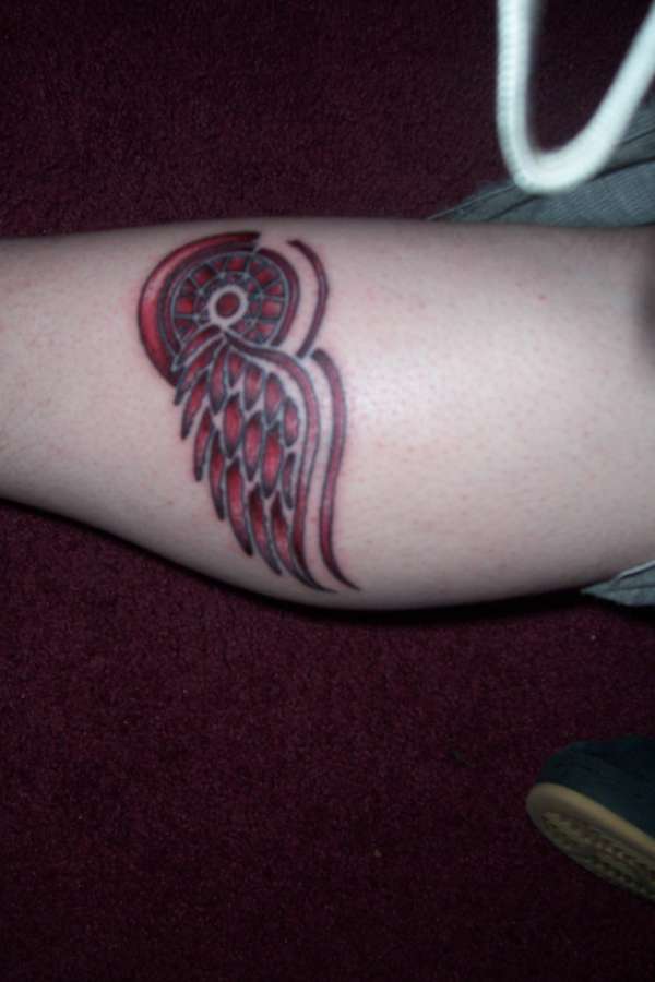 red wings logo tattoo
