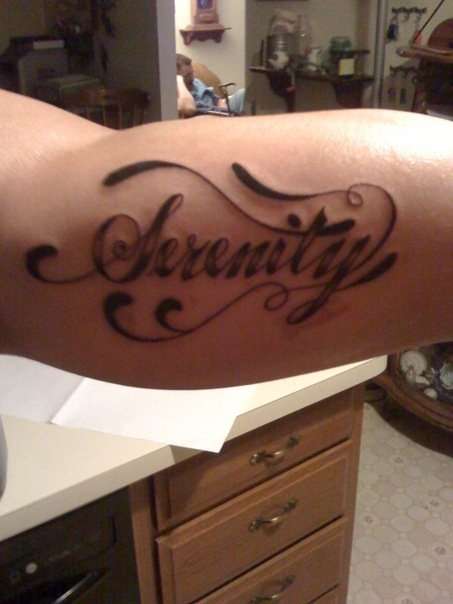 peace and serenity tattoo