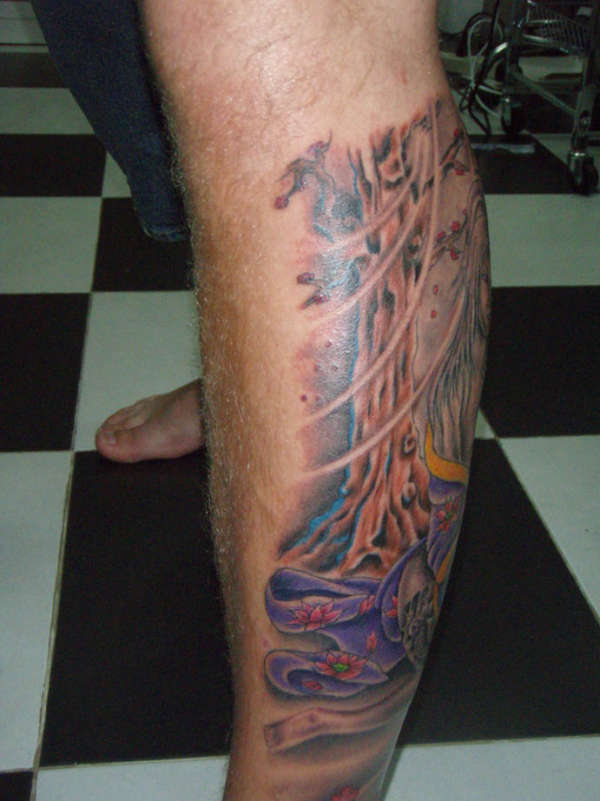 Asian lady 1/3 tattoo