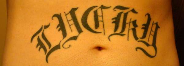 LUCKY tattoo
