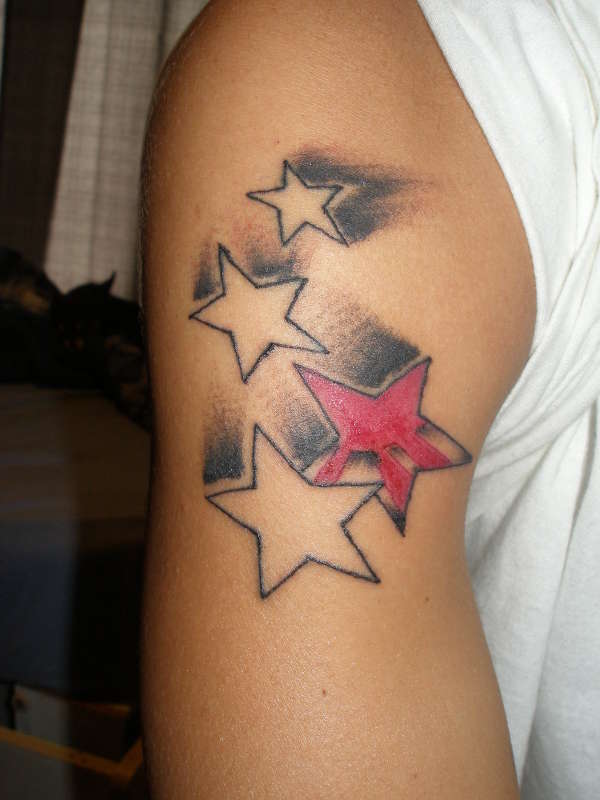 stars with rising sun... tattoo