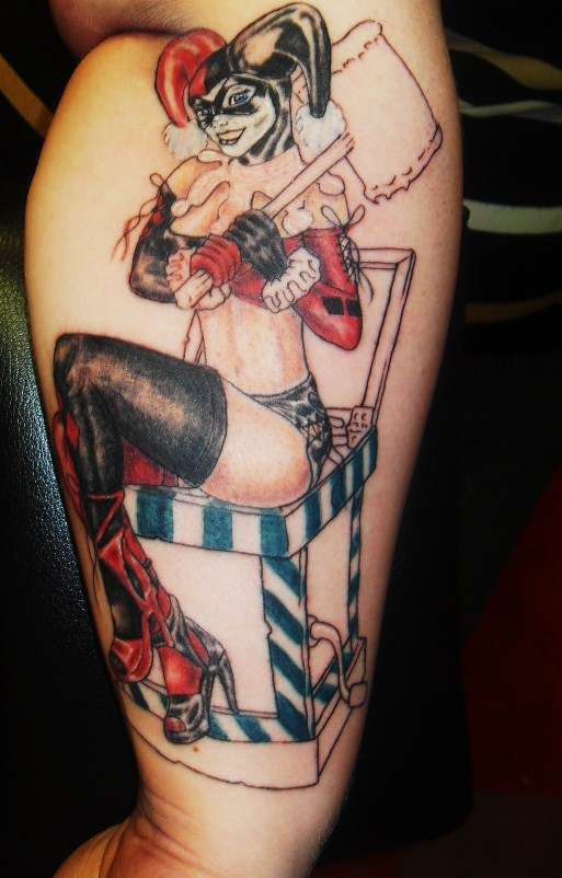 Harley Quinn (session one) tattoo