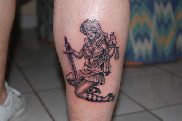 LADY JUSTICE tattoo