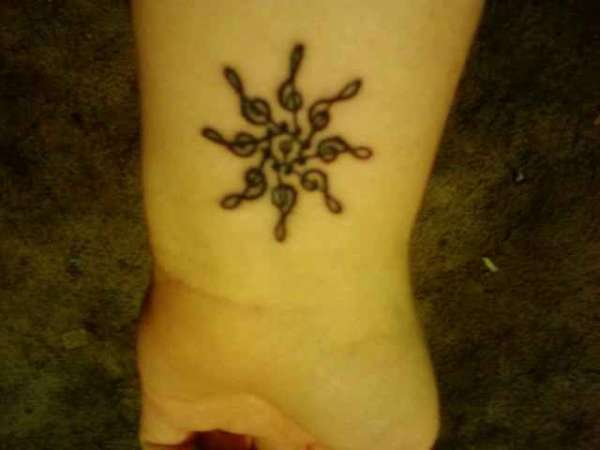 Treble Sun tattoo