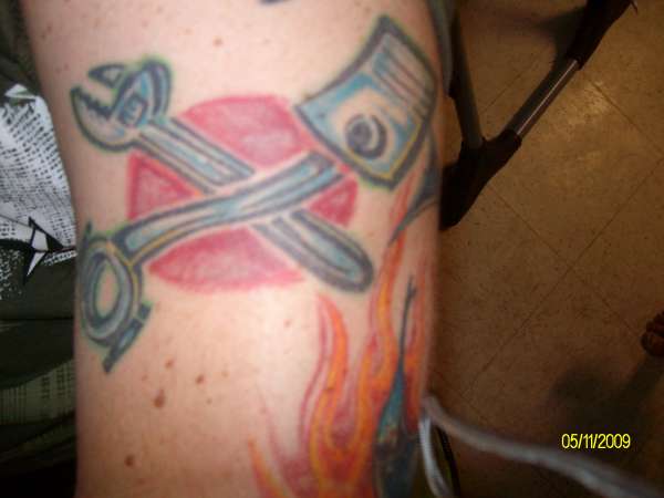 Good ol Bent Rod and Wrench tattoo
