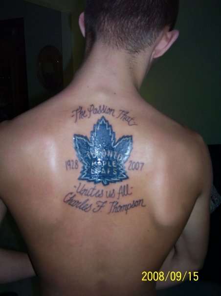 Maple Leafs tattoo