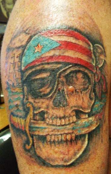 pirate skull tattoo