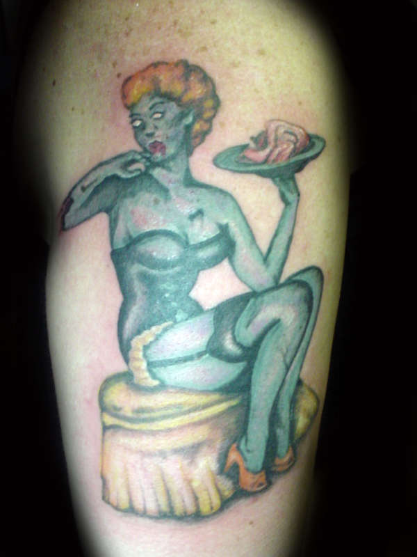zombie pinup tattoo