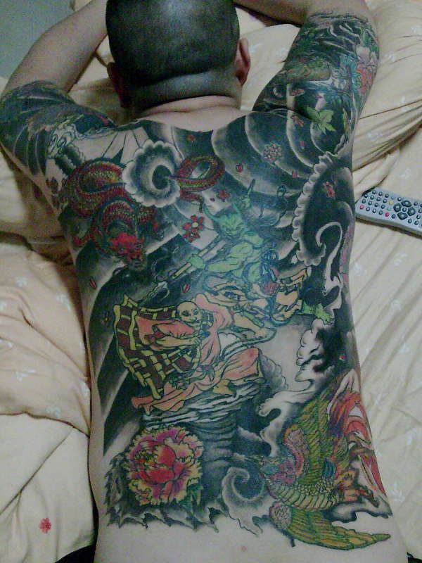 Full Back Japanese Tattoo tattoo