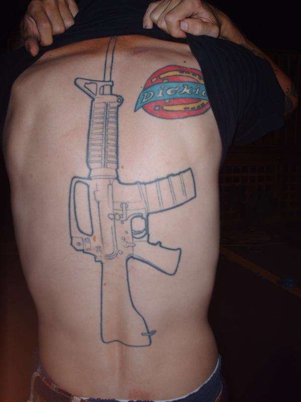 M -16 tattoo