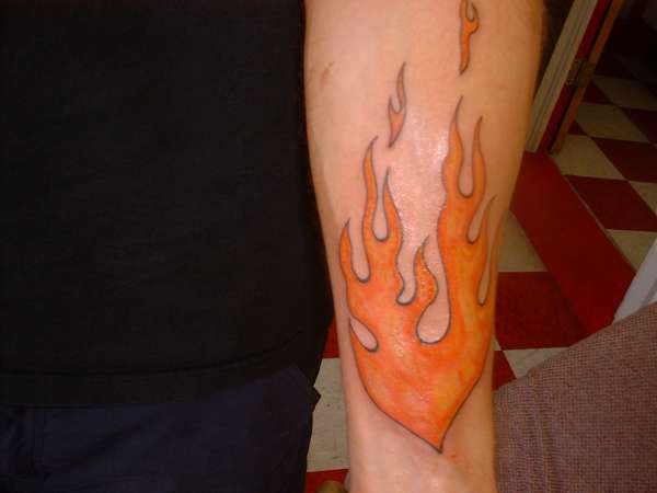 the flame tattoo