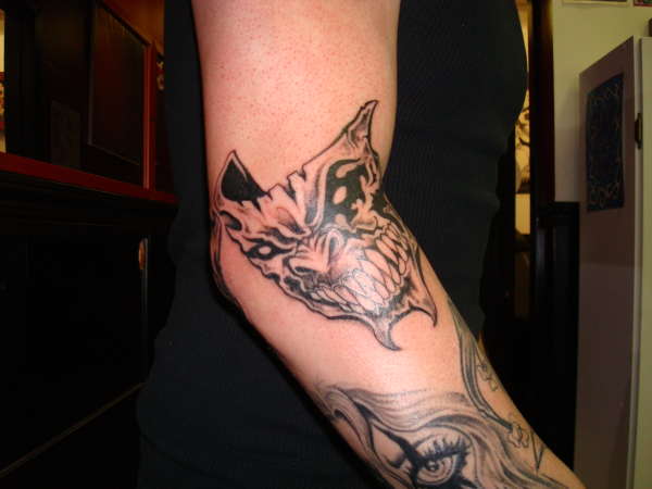 Happy Mask tattoo