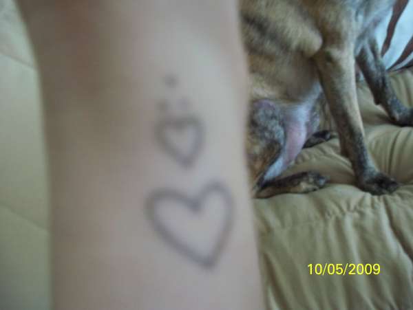 hearts and crazy dots! tattoo