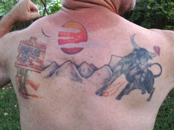 Tat on my back tattoo