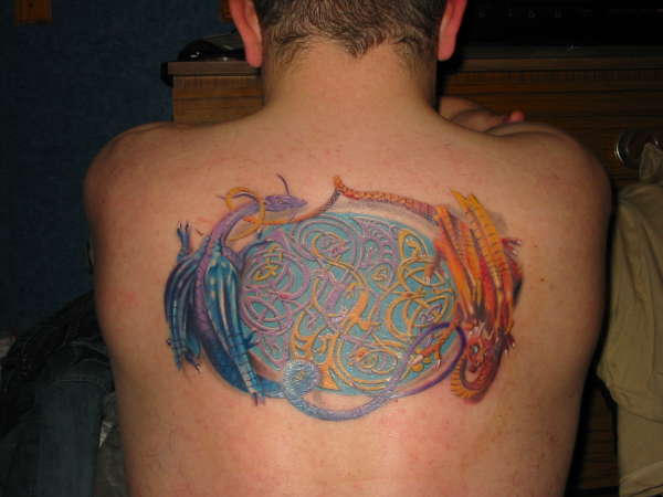 Celtic Dragons tattoo