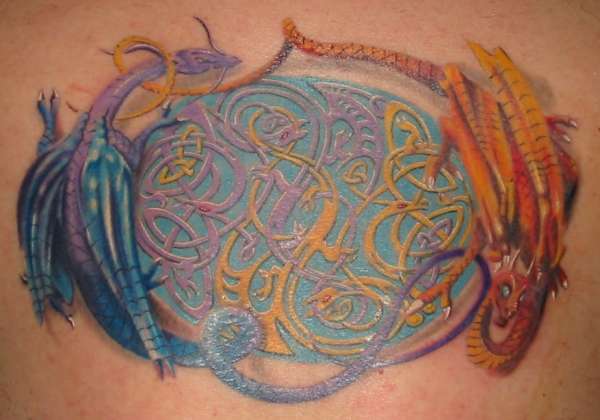 Celtic Dragons tattoo
