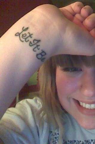LET IT BE tattoo