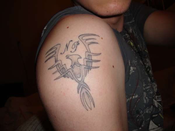 Nathan's Phoenix tattoo