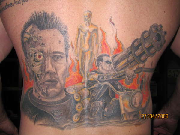 Terminator 2 Final result tattoo