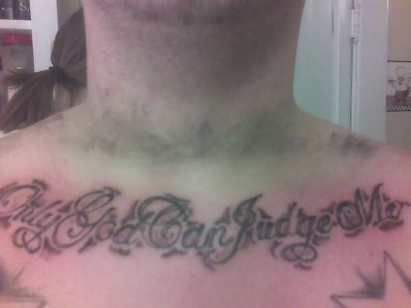 only god can judge me... tattoo