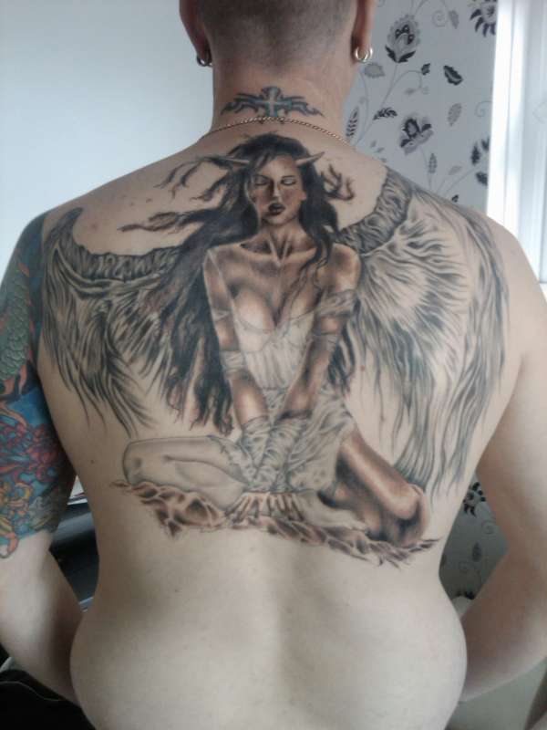 fallen angel tattoo