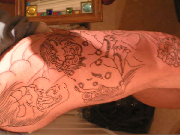 Japanese Leg Sleeve tattoo