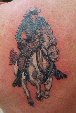 Lone Ranger and Silver #1 tattoo