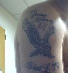 In memory tattoo