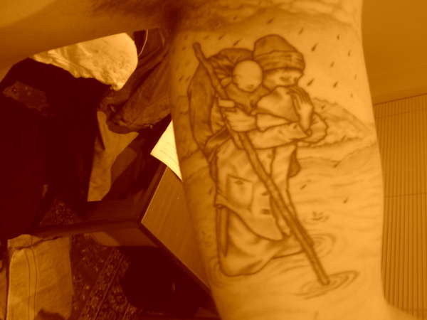 St Christopher tattoo