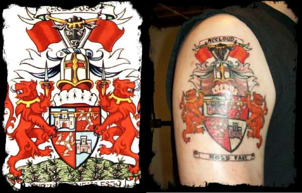 McCloud Coat of Arms tattoo