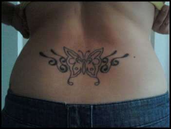 Tribal Butterfly tattoo