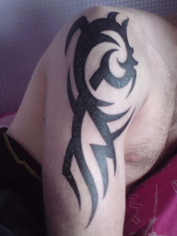 arm black tribal tattoo arm black tribal tattoo