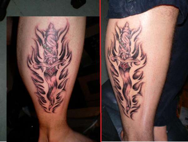 my 16th tattoo ^^ on my leg tattoo